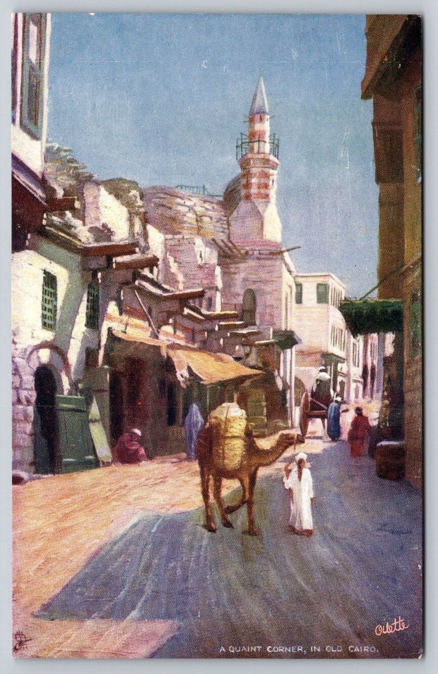 Egypt Postcard Cairo A Quaint Corner Old Cairo Raphael Tuck Oilette 7202 Vintage